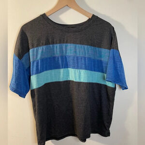 Free People||Movement Active Wear Striped Tee Size Small Worn Once